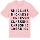 Pink Cotton t-shirt med Snickars ordlek t-shirt