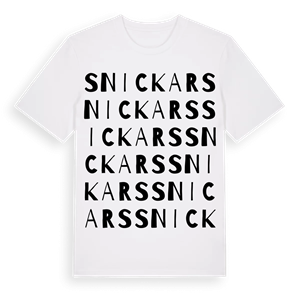 Snickars ordlek t-shirt – ekologisk bomull t-shirt från Pinshirt