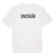 White t-shirt med Snoskär i Sverige t-shirt