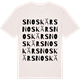 Vintage White t-shirt med Snoskär ordlek t-shirt