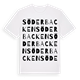 White t-shirt med Söderbacken ordlek t-shirt
