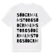 White t-shirt med Södermalmstorg ordlek t-shirt