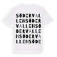 White t-shirt med Södervallen ordlek t-shirt