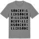 Mid Heather Gray t-shirt med Södervallen ordlek t-shirt
