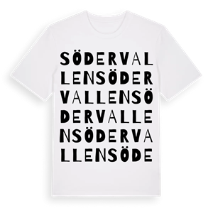 Södervallen ordlek t-shirt – ekologisk bomull t-shirt från Pinshirt