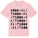 Pink Cotton t-shirt med Södra Flät ordlek t-shirt