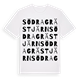 White t-shirt med Södra Grästjärn ordlek t-shirt