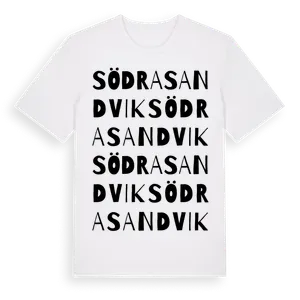 Södra Sandvik ordlek t-shirt – ekologisk bomull t-shirt från Pinshirt