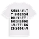 White t-shirt med Södra Vattingen ordlek t-shirt