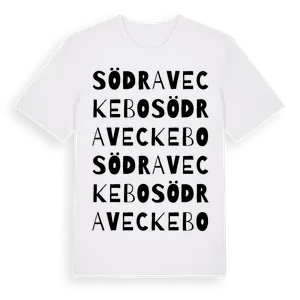 Södra Veckebo ordlek t-shirt – ekologisk bomull t-shirt från Pinshirt