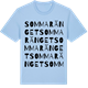Blue Soul t-shirt med Sommaränget ordlek t-shirt