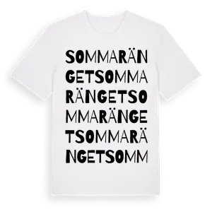 Sommaränget ordlek t-shirt – ekologisk bomull t-shirt från Pinshirt