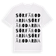 White t-shirt med Sörfäbodarna ordlek t-shirt