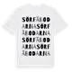 White t-shirt med Sörfäbodarna ordlek t-shirt