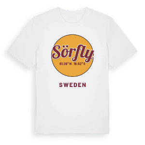 Sörfly cirkel t-shirt – ekologisk bomull t-shirt från Pinshirt