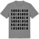 Mid Heather Gray t-shirt med Sorgbo ordlek t-shirt