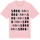 Pink Cotton t-shirt med Sörgimma ordlek t-shirt