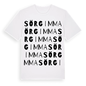 Sörgimma ordlek t-shirt – ekologisk bomull t-shirt från Pinshirt