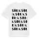 White t-shirt med Sörik ordlek t-shirt