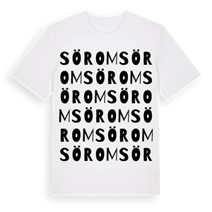 Sörom ordlek t-shirt – ekologisk bomull t-shirt från Pinshirt