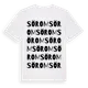 White t-shirt med Sörom ordlek t-shirt