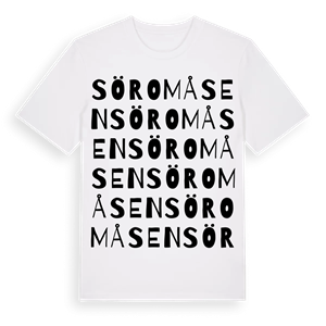 Söromåsen ordlek t-shirt – ekologisk bomull t-shirt från Pinshirt