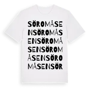 Söromåsen ordlek t-shirt – ekologisk bomull t-shirt från Pinshirt