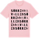 Pink Cotton t-shirt med Sörremmavallen ordlek t-shirt