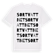 Sortvattnet ordlek t-shirt