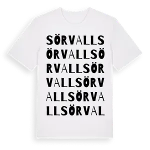 Sörvall ordlek t-shirt – ekologisk bomull t-shirt från Pinshirt