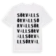 White t-shirt med Sörvall ordlek t-shirt