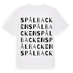 Spålbacken ordlek t-shirt – ekologisk bomull t-shirt från Pinshirt