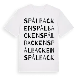 Spålbacken ordlek t-shirt – ekologisk bomull t-shirt från Pinshirt