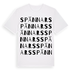 Spännars ordlek t-shirt – ekologisk bomull t-shirt från Pinshirt