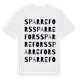 White t-shirt med Sparrefors ordlek t-shirt