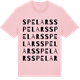 Pink Cotton t-shirt med Spelars ordlek t-shirt
