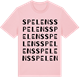 Pink Cotton t-shirt med Spelens ordlek t-shirt