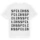 White t-shirt med Spelens ordlek t-shirt
