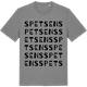 Mid Heather Gray t-shirt med Spetsens ordlek t-shirt