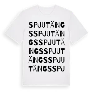 Spjutängs ordlek t-shirt – ekologisk bomull t-shirt från Pinshirt