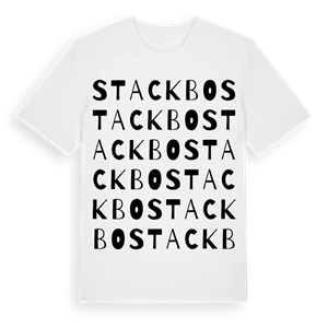 Stackbo ordlek t-shirt – ekologisk bomull t-shirt från Pinshirt