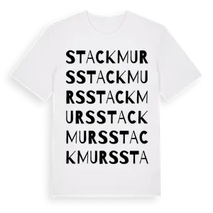 Stackmurs ordlek t-shirt – ekologisk bomull t-shirt från Pinshirt