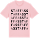 Pink Cotton t-shirt med Staffas ordlek t-shirt