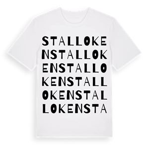 Stalloken ordlek t-shirt – ekologisk bomull t-shirt från Pinshirt