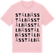 Pink Cotton t-shirt med Stålnäs ordlek t-shirt