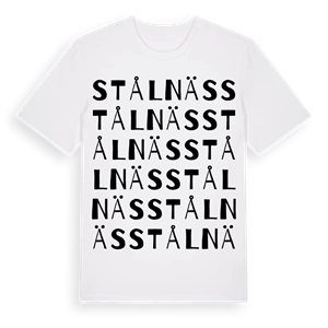 Stålnäs ordlek t-shirt – ekologisk bomull t-shirt från Pinshirt