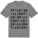 Mid Heather Gray t-shirt med Stålnäsvallen ordlek t-shirt