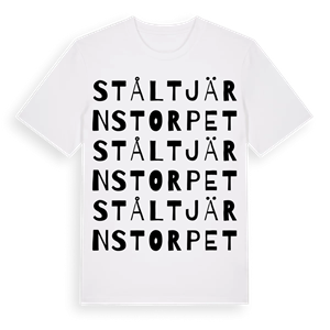 Ståltjärnstorpet ordlek t-shirt – ekologisk bomull t-shirt från Pinshirt