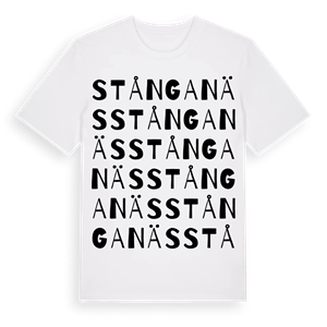 Stånganäs ordlek t-shirt – ekologisk bomull t-shirt från Pinshirt