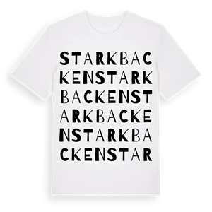 Starkbacken ordlek t-shirt – ekologisk bomull t-shirt från Pinshirt